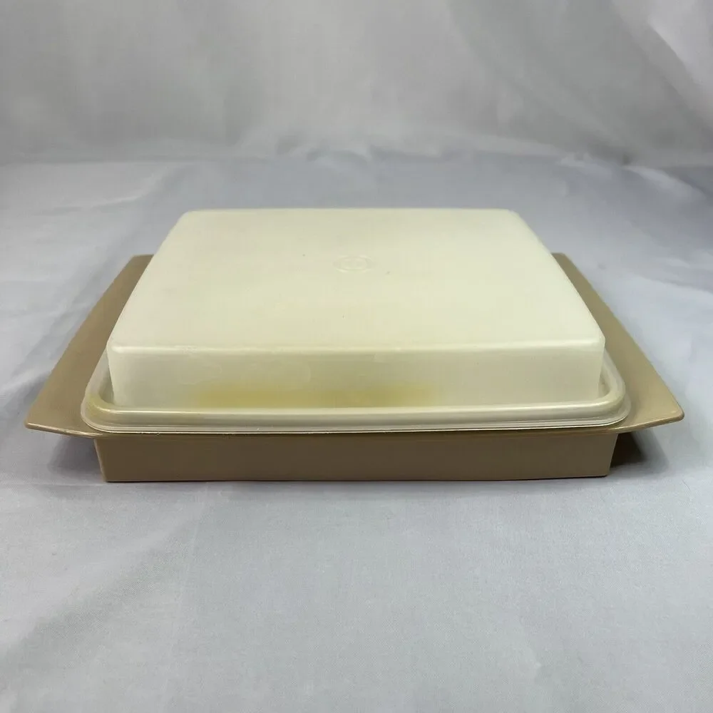 Vintage Original Tupperware Deviled Egg Carrier / Holder - Harvest Gold - Picture 2 of 10